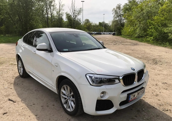 BMW X4 cena 134000 przebieg: 42850, rok produkcji 2017 z Wrocław małe 121